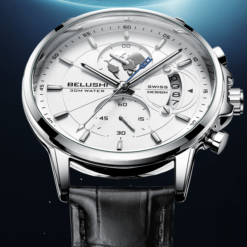 Luxury Watch Longines - Erkek Saatler Su Geçirmez Kronograf Spor