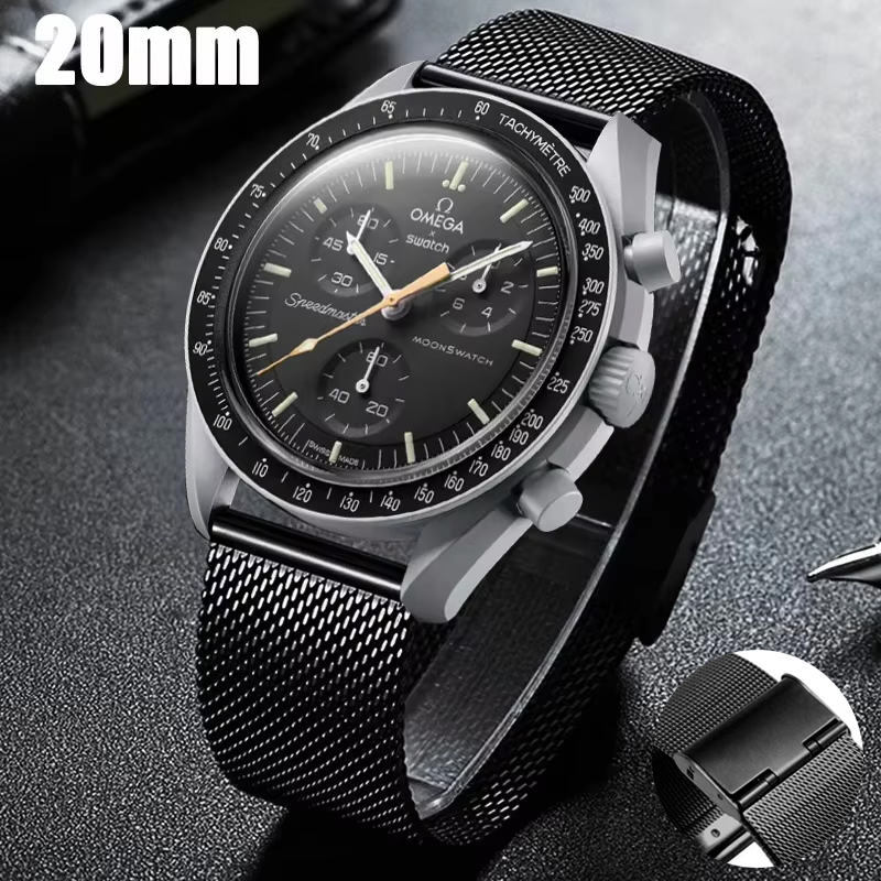Luxury Watch Omega - 20mm Paslanmaz Çelik Kayış Omega X
