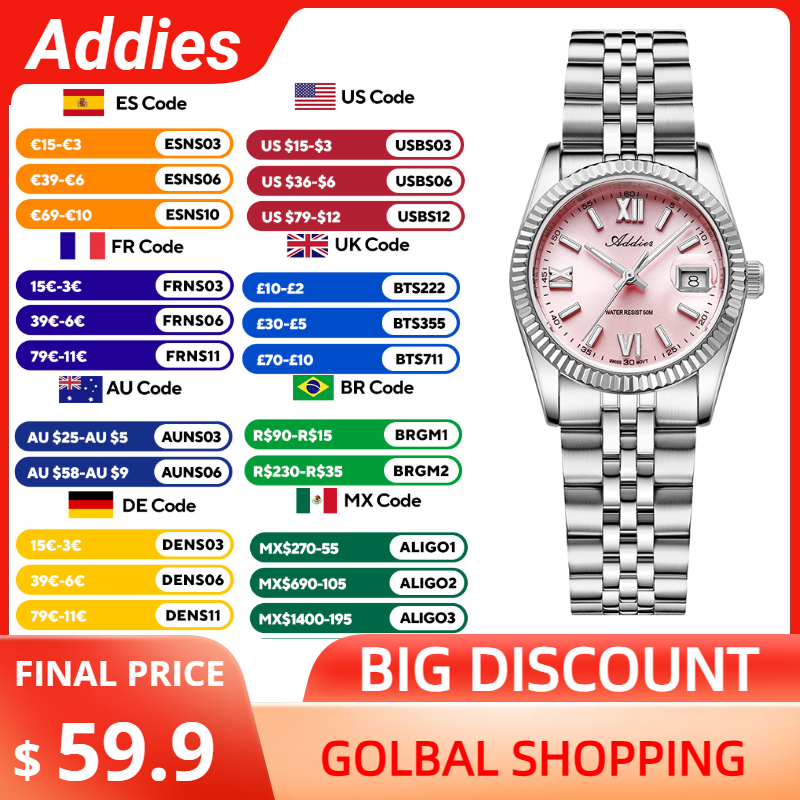 Luxury Watch Time - Addies Lüks Kadın Izle Safir Kristal