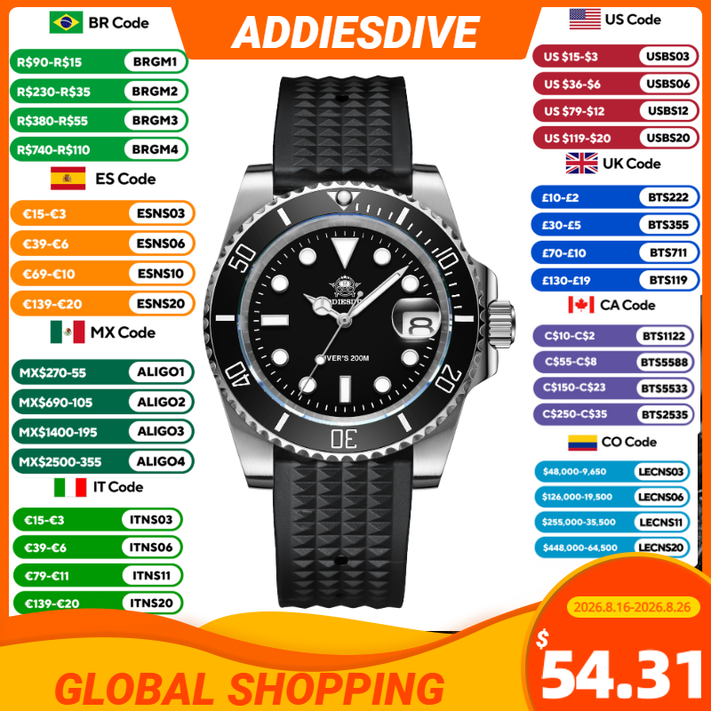 Luxury Watch Drawing - ADDIESDIVE Lüks Paslanmaz Çelik Quartz saat