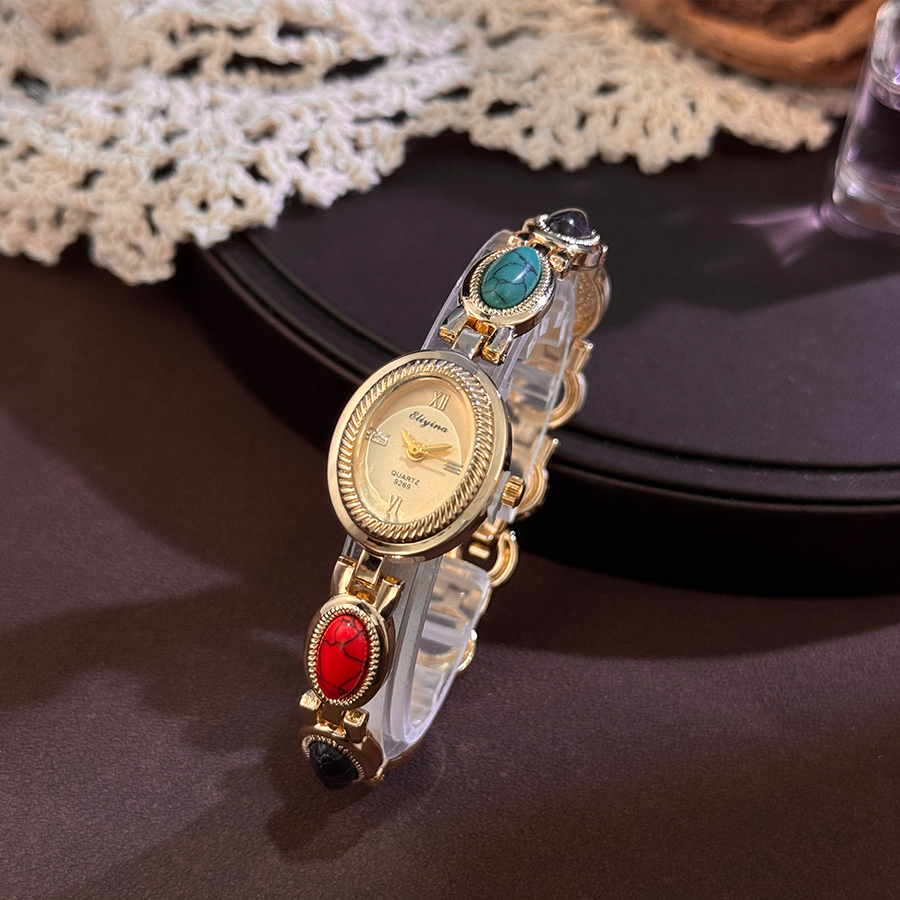 Renkli Taşlı Kadın Kuvars Saat - Luxury Watch Vintage incelemesi ve fiyatı