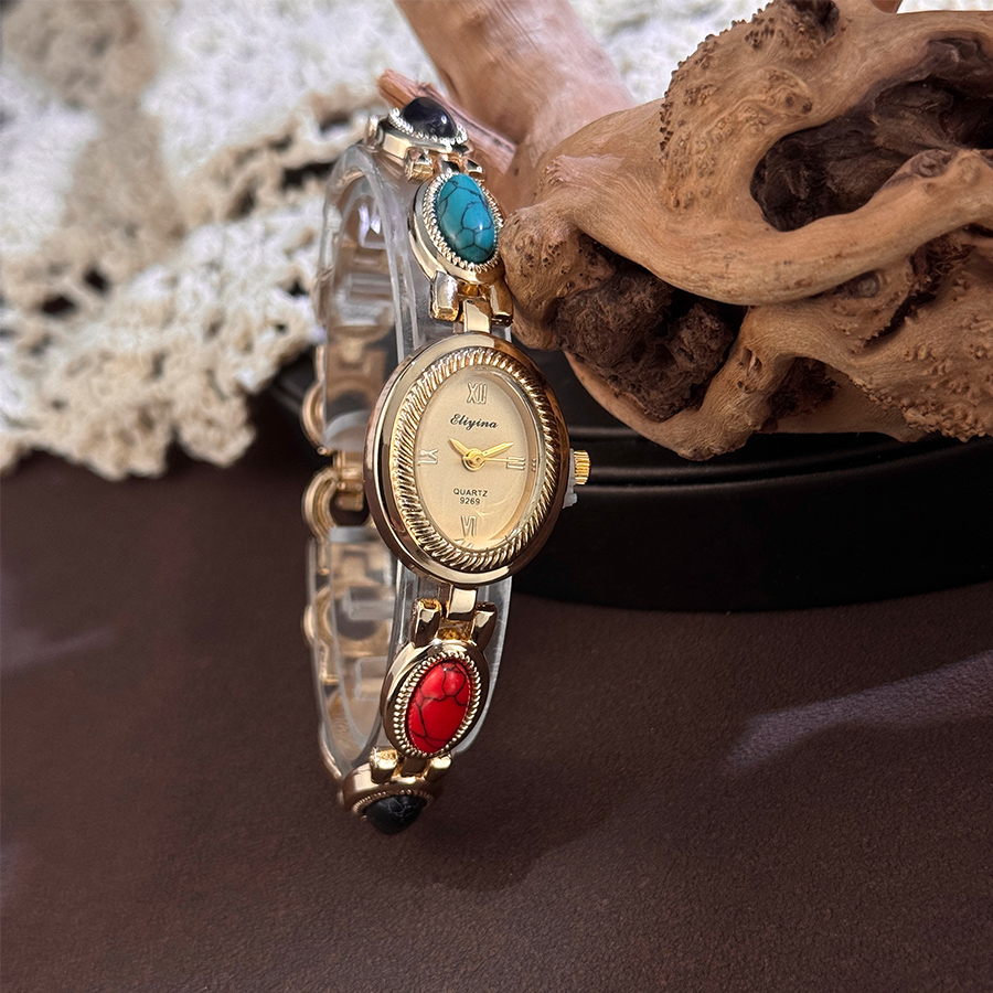 Renkli Taşlı Kadın Kuvars Saat - Luxury Watch Vintage incelemesi ve fiyatı