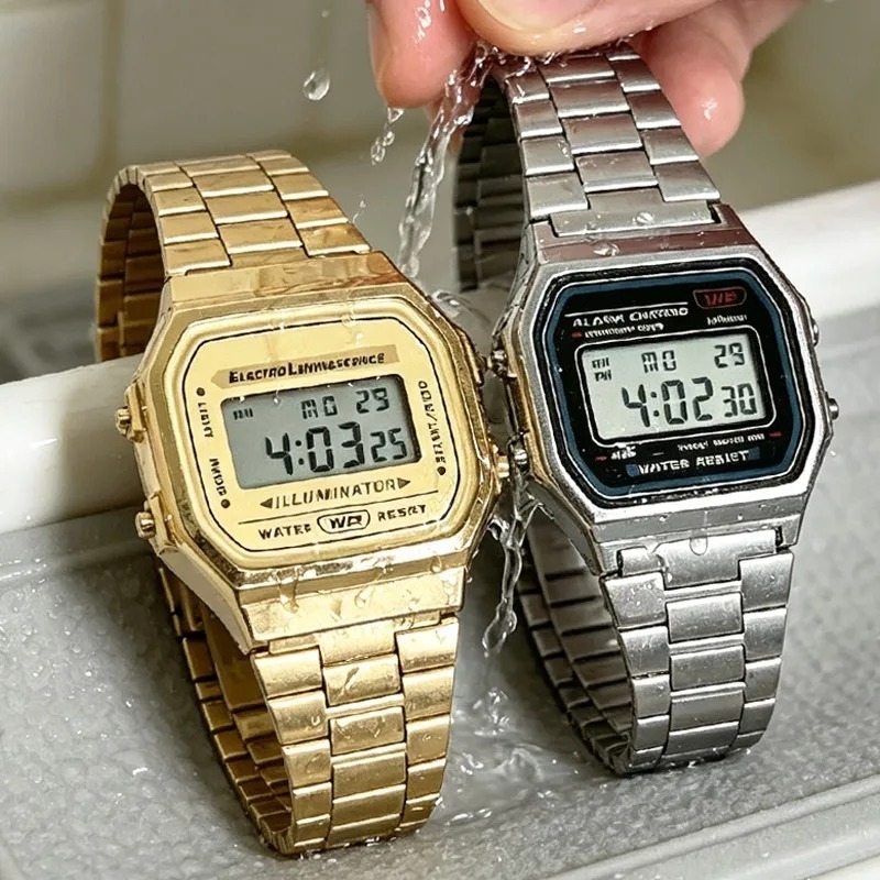 Lüks F91W Çelik Bantlı Saatler - Luxury Watch Price incelemesi ve fiyatı