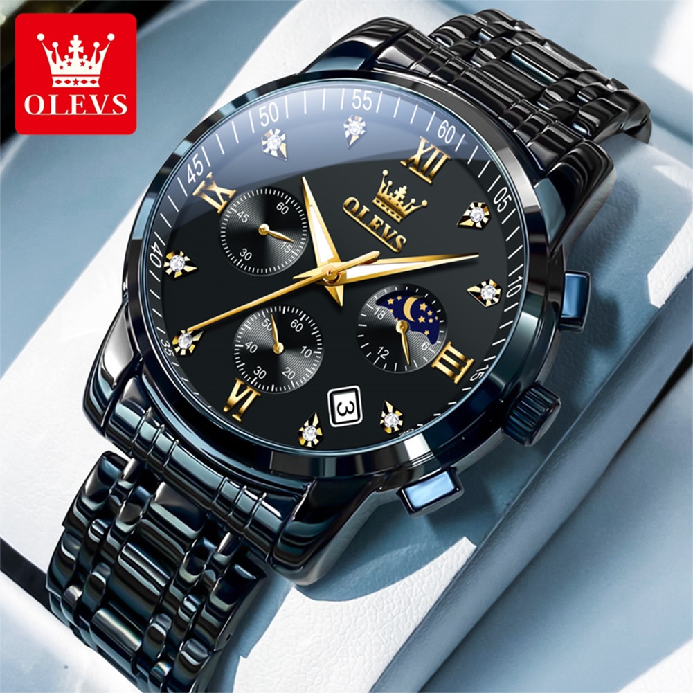 OLEVS Popüler erkek saatleri p - Luxury Watch Price incelemesi ve fiyatı