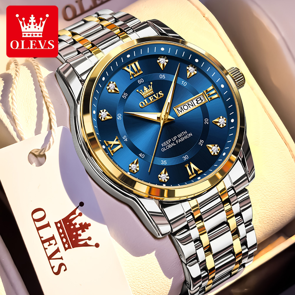 OLEVS Marka Moda erkek saatler - Luxury Watch Price incelemesi ve fiyatı