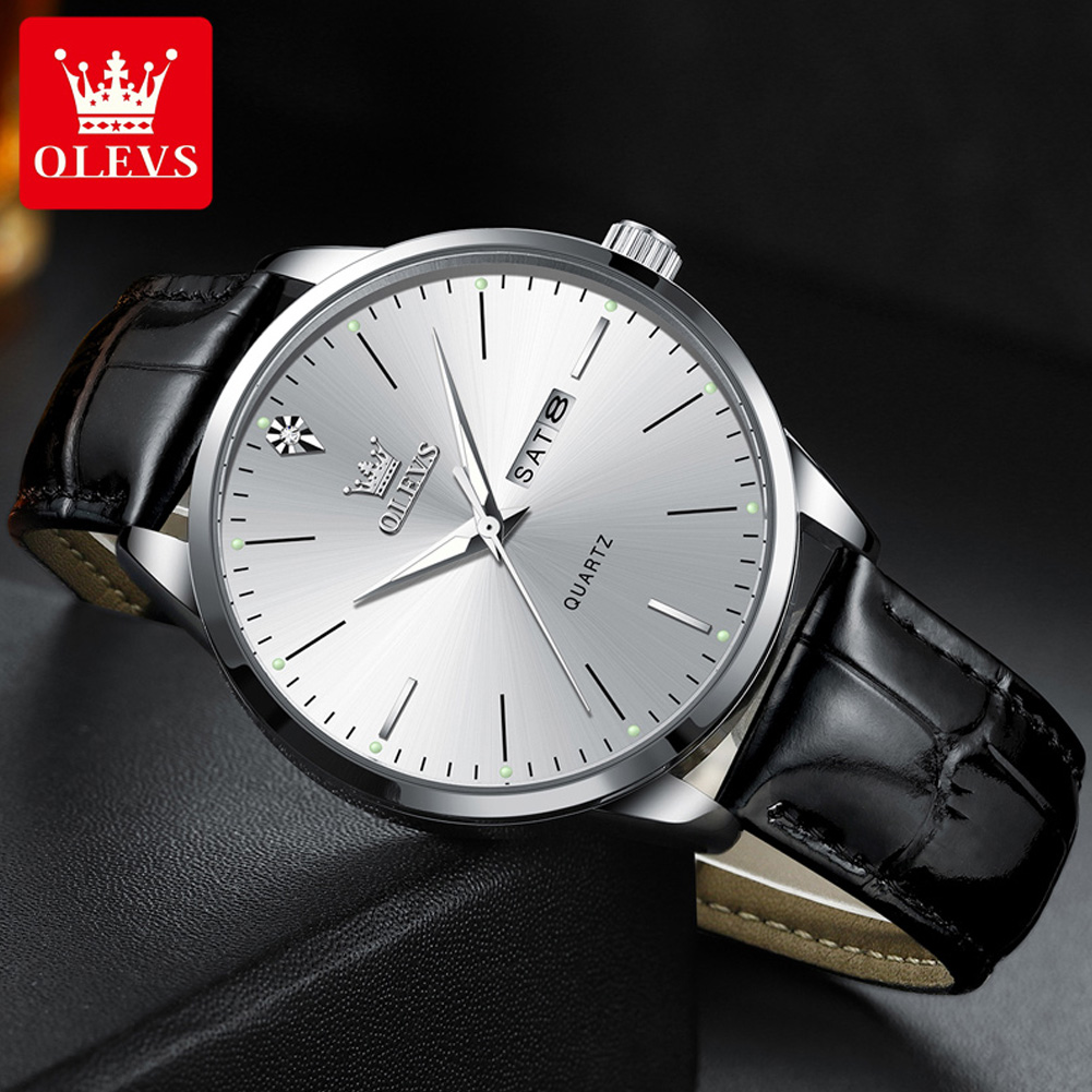 OLEVS 2935 erkek saati Çift Ta - Luxury Watch Longines incelemesi ve fiyatı