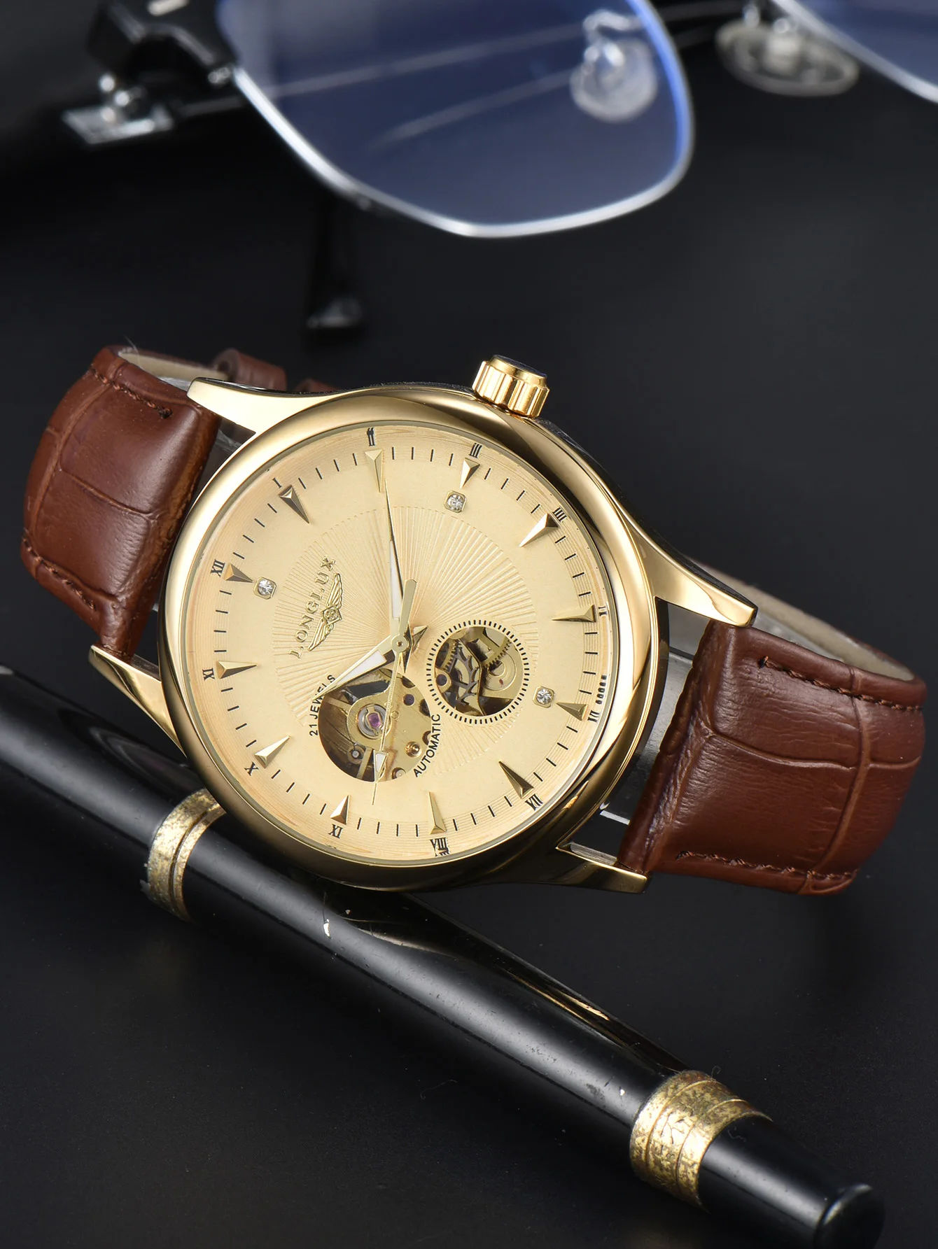 LONGLUX Otomatik Saat Zarif St - Open Heart Watch incelemesi ve fiyatı
